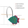 CandyGrid Fish Shower Curtain Hooks Rings for Under The Sea