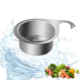 Stainless Steel Sieve Basket in Swan Shape, Multi-functional Drain Basket, Sink Strainer, Swan Drain Basket for Filtering Kitchen Waste and Washing Vegetables Drain Basket