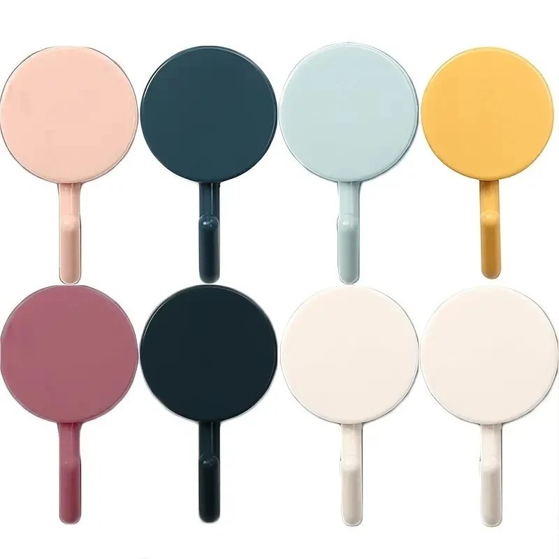 Unbranded 10PCS Colorful Self Adhesive Wall Hooks Sticky Hanger for