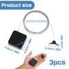 MILAKE Retractable Remote Control Holder Tether Lock, 3 Pcs 6.5ft