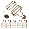 6 Sets Overall Buckles, 1-1/2" Overall Clasp Clips Replacement Dungaree