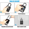 Diyife Key Safe, [Weatherproof] Portable Lock Box for Keys Outdoor