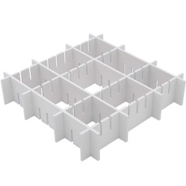 Astro 711-12 Dividers, Set of 8, Approx. 12.6 x 2.8 inches (32 x 7 cm) (Thickness Approx. 0.2 inches (5 mm)), White, Drawer Storage, Organization, Cutable