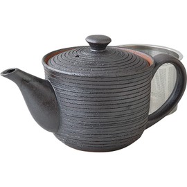 Hasami Ware 73461 Pot, Black Thousand Tiers (Super Stainless Steel with Tea Strainer), Capacity Approx. 9.8 fl oz (275 ml), Made in Japan