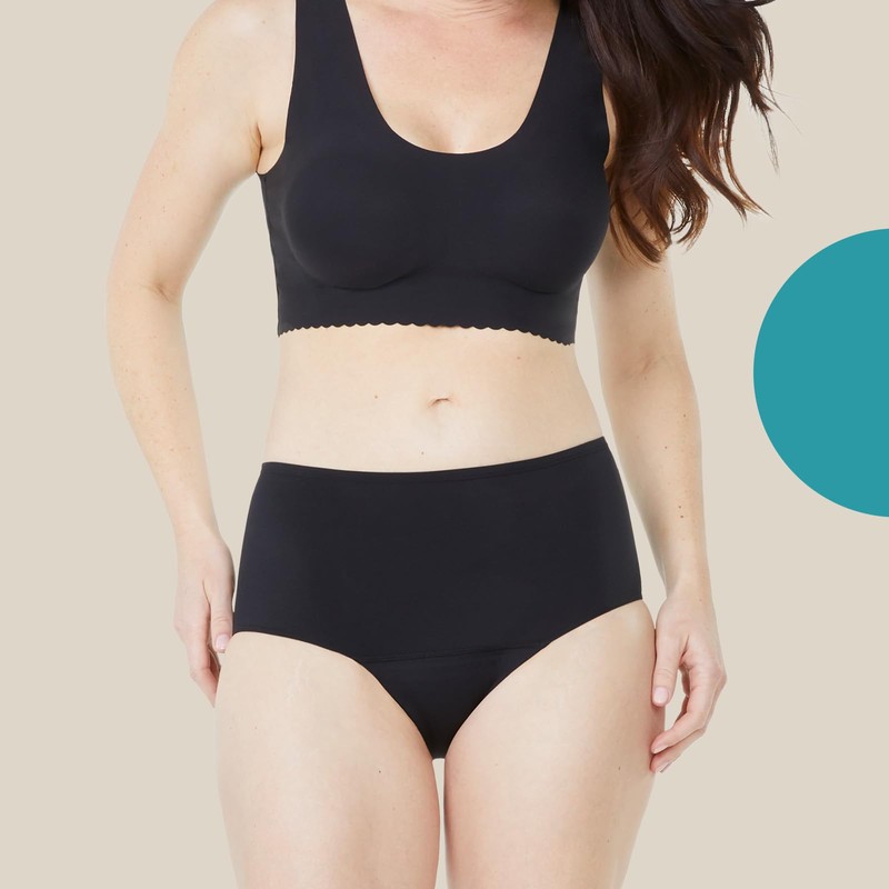 Proof. Incontinence High Rise Brief, Heavy Absorbency Underwear for Women