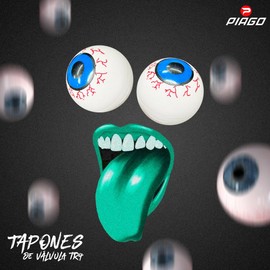 Tapón Pivote Cubre Válvula Bicicleta Moto Carro (Ojos)