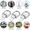 CZC AUTO 6 Pack D Ring Tie Down Anchors 1/4"