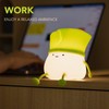 Cute LED Night Light Tap Control Rechargeable 1.5W Decorative Scallion
