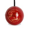 ZIPPER UK String Cricket Ball for Solo Batting Practice, Leather