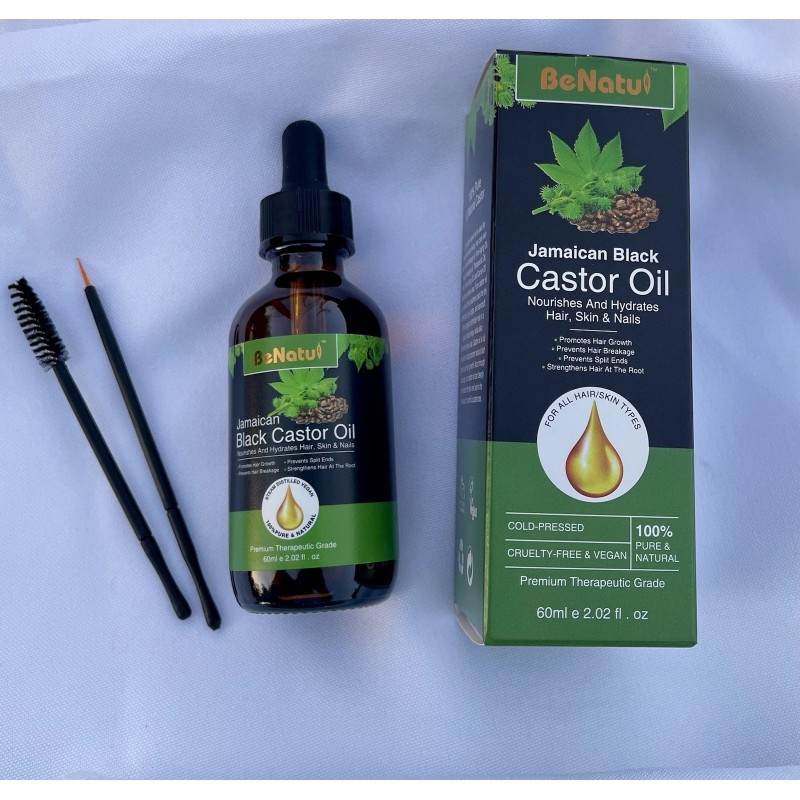 Benatu Black Jamaican Castor Oil 100% Pure & Natural Therapeutic