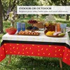 1 Pack Cartoon Tablecloth: Red & White Lightning Bolt Party