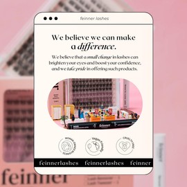 feinner DIY Lash Extension,  Lash Bond and Seal,Remover,Tweezer for Easy Apply Waterproof Long Lasting at Home,Soft Natural 0.07 D Curl 8-16mm Mix Makeup Eyelash Clusters:_Classic 02 Kit