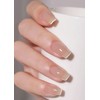 SEMTIM Nail Tips, 30 Pieces, Medium Short, Round False Nails,