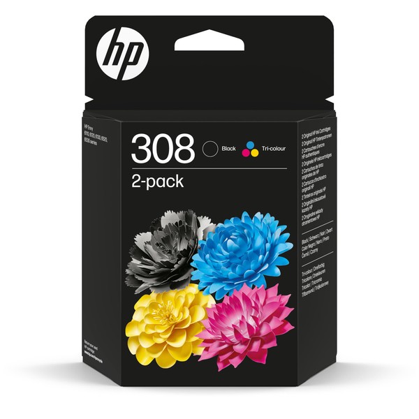 HP 308 black & Colour Ink Cartridge Combo Pack For