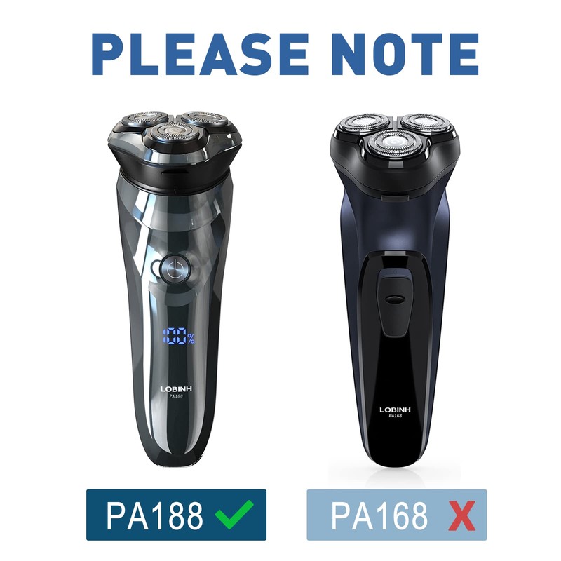 LOBINH Replacement Shaver Head for PA188 Electric Razor - PB188