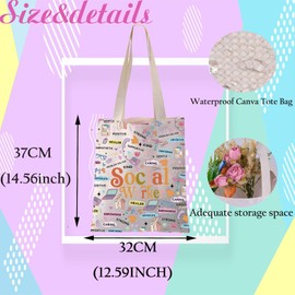 JYTAPP Social Worker Gift Social Worker Canvas Tote Bag Appreciation Gifts for Women MSW Graduation Gift