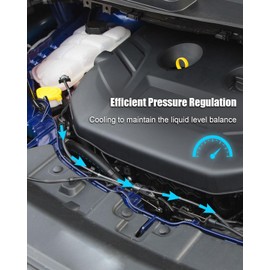 Radiator Overflow Water Tank Hose Fit for Ford Escape 2.0L L4 2013-2016, Upper Engine Coolant Overflow Hose Replace CV6Z8B081Z