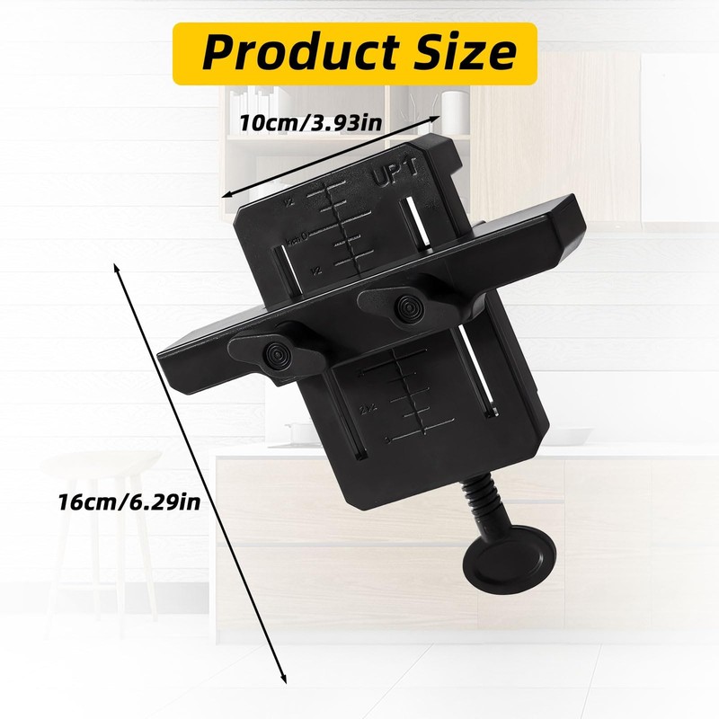 Cabinet Door Installation Positioner, Adjustable Cabinet Hardware Jig, Versatile Hardware
