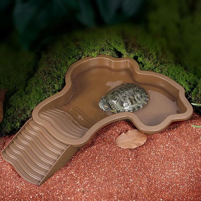 Flushbay Extra Large Reptile Bathing Pool Reptile Feeding Dish Water