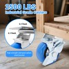 W B D WEIBIDA 4 Inch Heavy Duty Casters, Smooth
