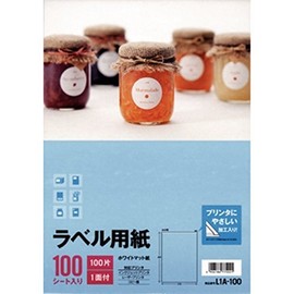 エーワン ラベル用紙1面100 L1A-100