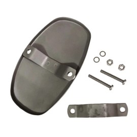 AAOK 1945 style BOOT GUARD HEAT SHIELD for Harley Exhaust Pipes Knuckle UL Pan Shovel