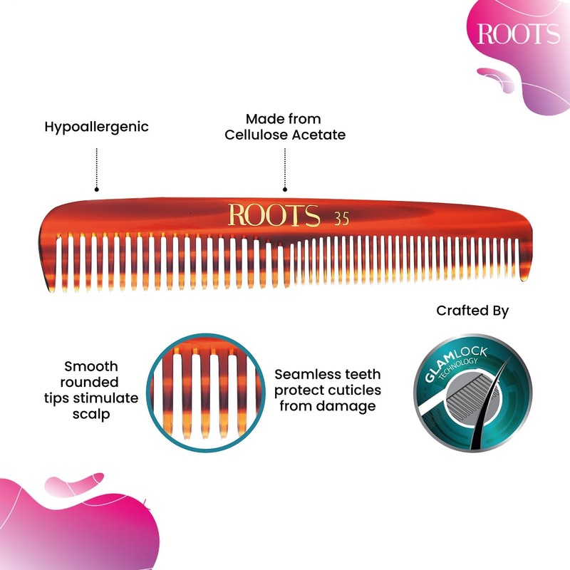 Roots - Brown Combs For Hair - Dressing Comb -