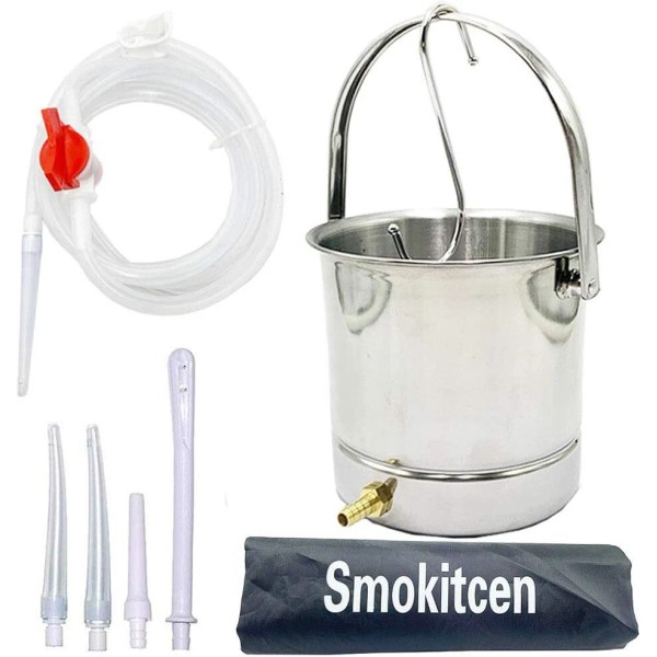 No Brand Coffee Enema Bucket Kit Stainless Steel 2 Quart