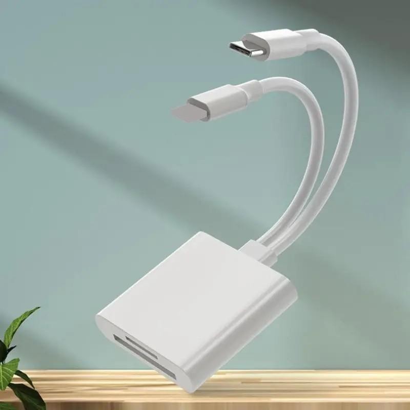 2 in 1 SD Card Reader, 1 Portable Type-C Card