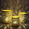 Marrakesh Set of 3 Tea Light Holders 14 cm Large