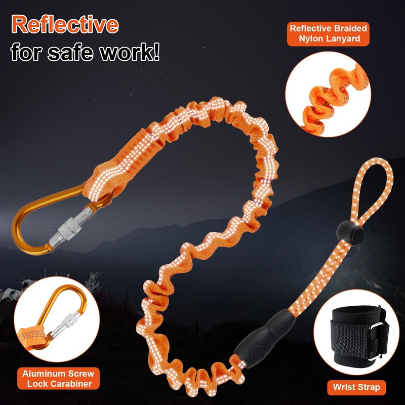 Anti-Drop Tool Tether for Power Tools, 15KG Load Capacity Safety