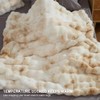 Soft Faux Rabbit Fur Throw Blanket Luxury Super Comfy Double