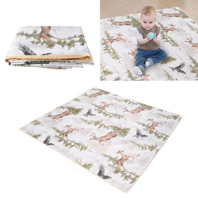 High Chair Mat Prevent Slip Waterproof Foldable Multi Functional Baby