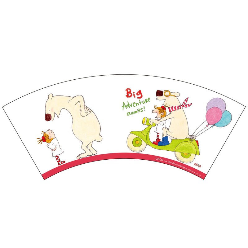 Coco-chan RYL-943 Greeting Life Melamine Cup Red Bike