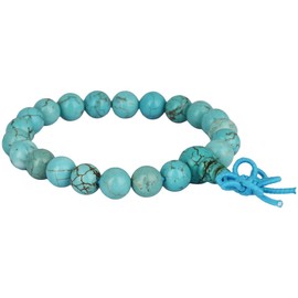 mookaitedecor 8 mm Mala Prayer Beads Stone Bracelets for Men and Women, 21 Tibetan Buddha Wrap Bracelet