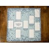 Celtic Cross Assistant Tarot Reading Spread Cloth, Blue Boho Design