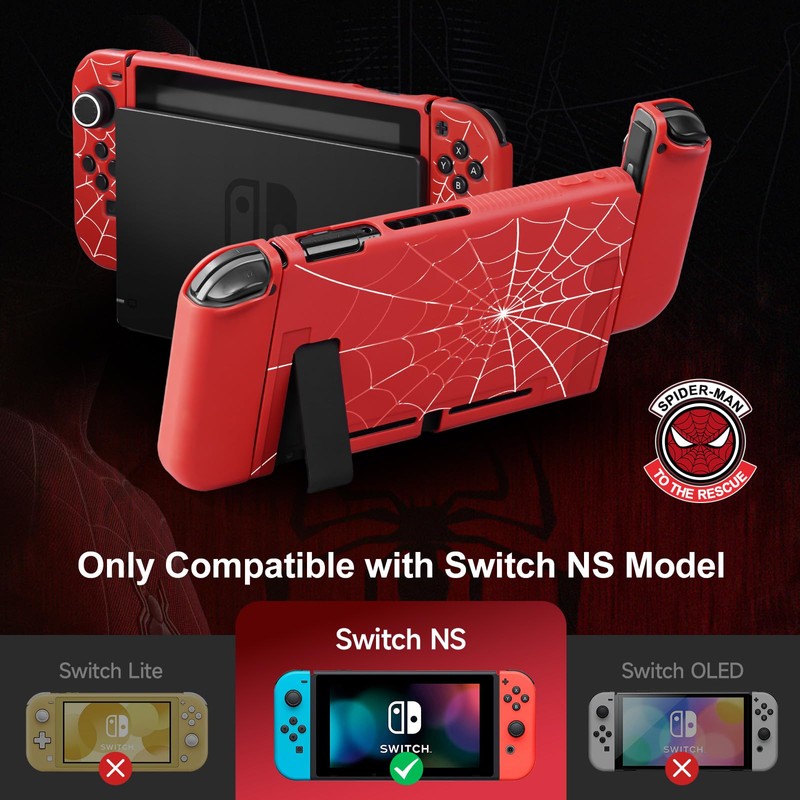JINGDU Switch Protective Case for Switch 2017 NS, Dockable Soft