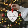 Ceramic Heart Hanging Ornament, 2024 Christmas Decoration, Friendship Gift for