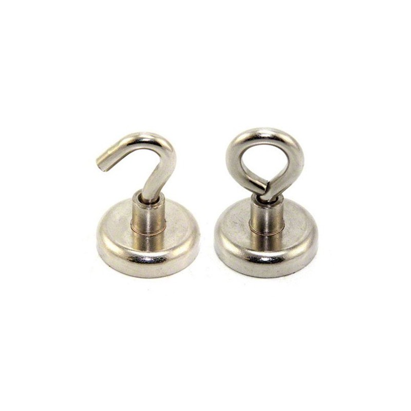 Ferrite Clamping Magnet with M6 Hook for Hanging, Holding or