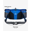 WATERFLY Riñonera Grande para Senderismo con Dos Portabotellas Bolsa Liviana