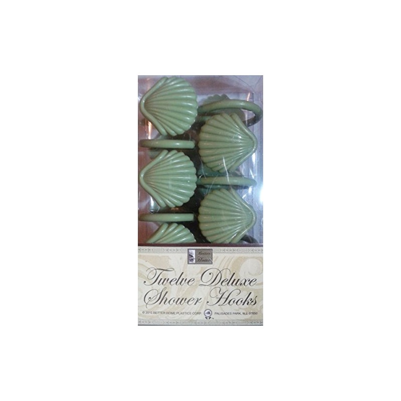 Better Home 12 Sea Shell Deluxe Shower Hooks S Shaped