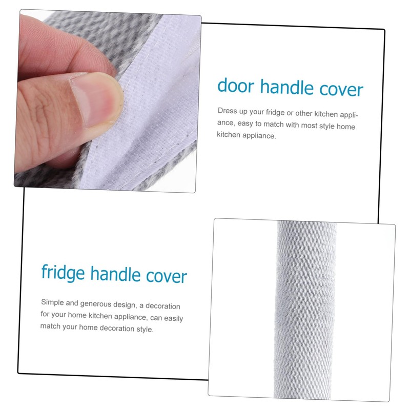jojofuny 2pcs Refrigerator Handle Gloves Washable Smudges Clean Door Ovens