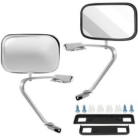 ITOPUP Driver and Passenger Side View Mirrors Fit1980-96 For Ford Bronco 1991-94 For Ford Explorer Manual Operated Manual Fold Non-heated Exterior Mirrors