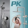 LOCALAND 10 Inch High Pressure Rainfall Shower Head with Handheld