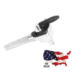 Fits Harley-Davidson Sportster dyna honda suzuki 1/4" NTP motorcycle gas tank Petcock 90 Degree Filter Screen Black On Off Handle