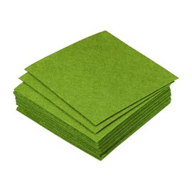 PATIKIL Soft Felt Sheets Fabric Craft Sheets for DIY Hobby Decoration Dark Green 10cm x 10cm 21pcs
