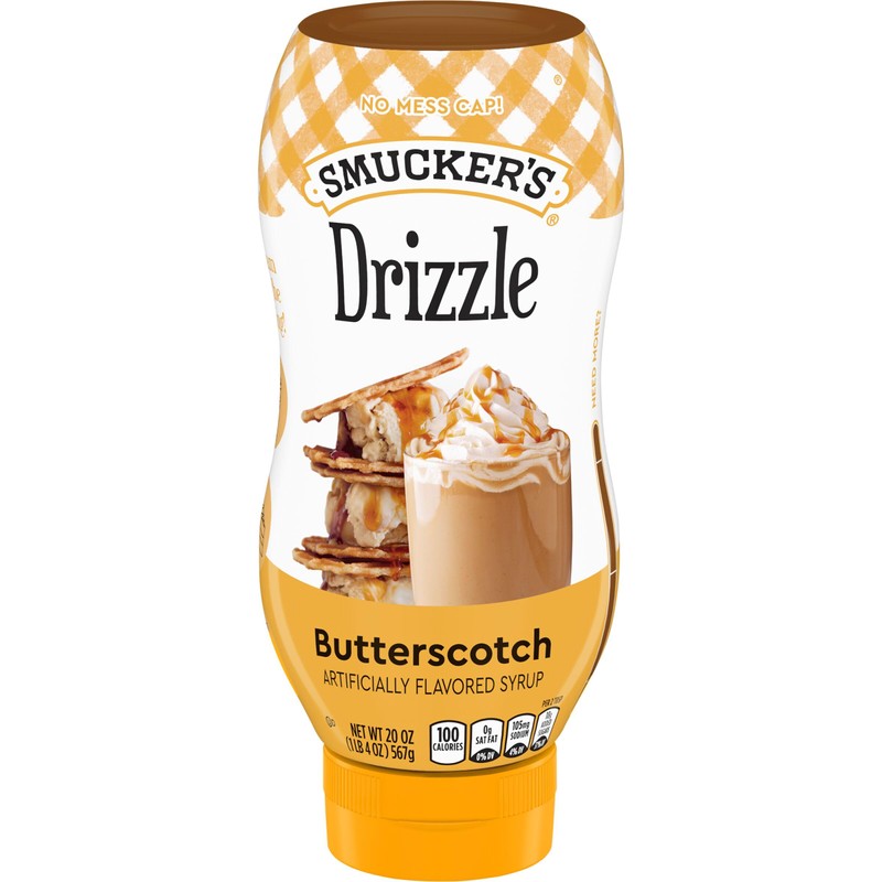 Smucker’s Drizzle Butterscotch Artificially Flavored Syrup, 20 Oz. Squeeze Bottle