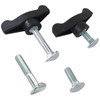 WELURE Lawn Mower Handle Hardware Kit – 2 Ergonomic Knobs