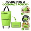 Foldable Shopping Cart Bag for Grocery Runs – 2-in-1 Rolling