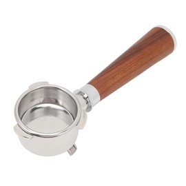 54mm Double Spouts 3 Ears Portafilter, Stainless Steel Portafilter Handle for 870 880 Espresso Machines (Type A Red Acid Branch)